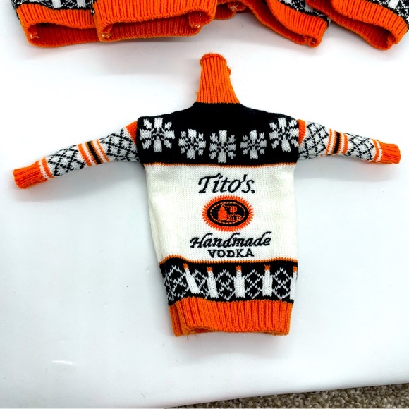 Titos Handmade Vodka Mini Ugly Christmas Sweater Bottle Cover Collectible Koozie - Picture 2 of 4